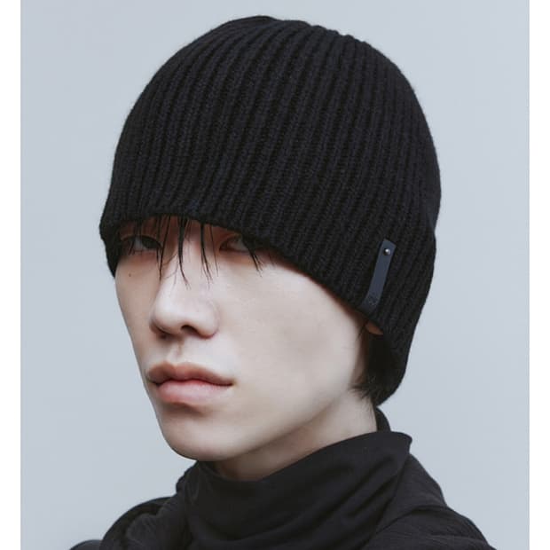 유스 레더 트림 비니