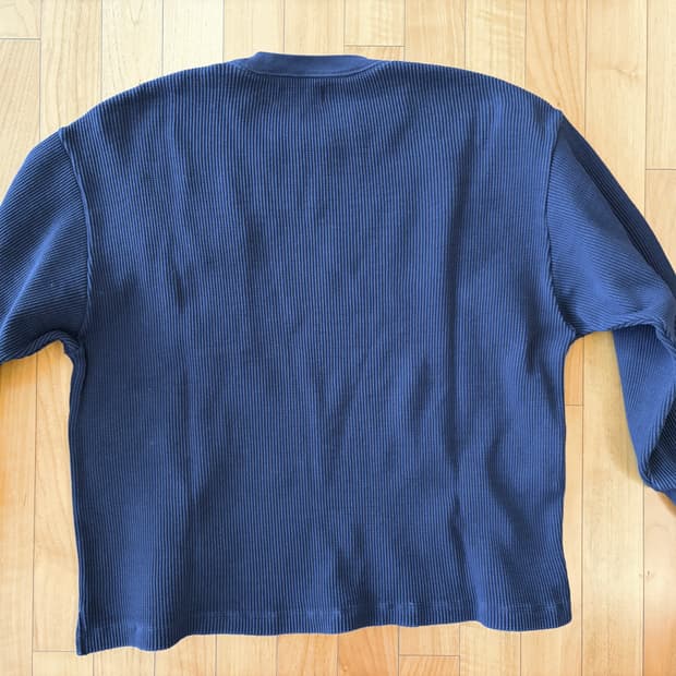 [WONDERLAND] WAFFLE L/S (DARK NAVY)