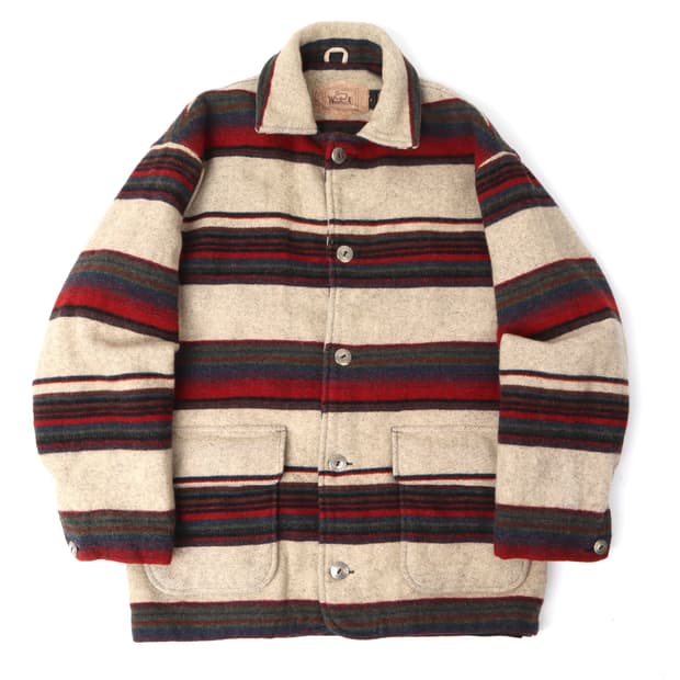 90s Woolrich 울리치 써모라이트 블랭킷 코트