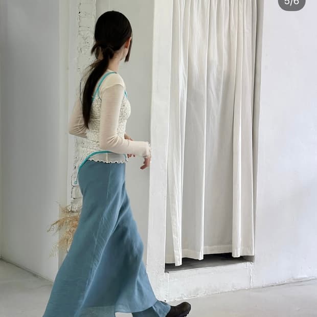 Baserange dydine skirt truss blue