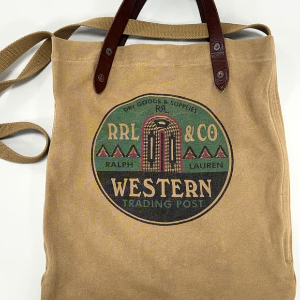 더블알엘 캔버스 토트백