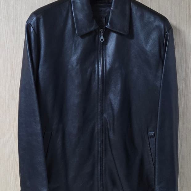 (착샷) 마에스트로 가죽자켓 블랙