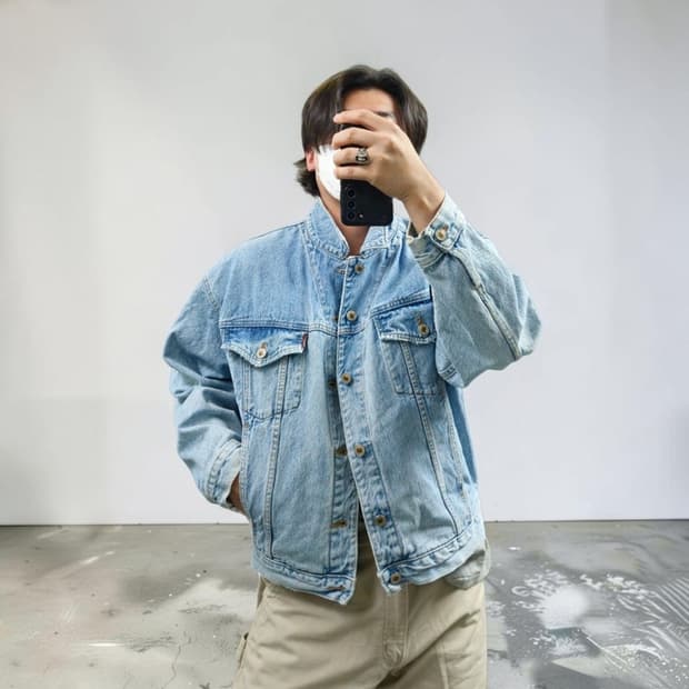 90S 빅존 데님 청자켓 M0769