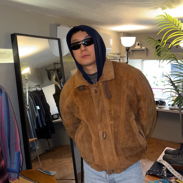 70’s Italian scovill heavy suede jacket