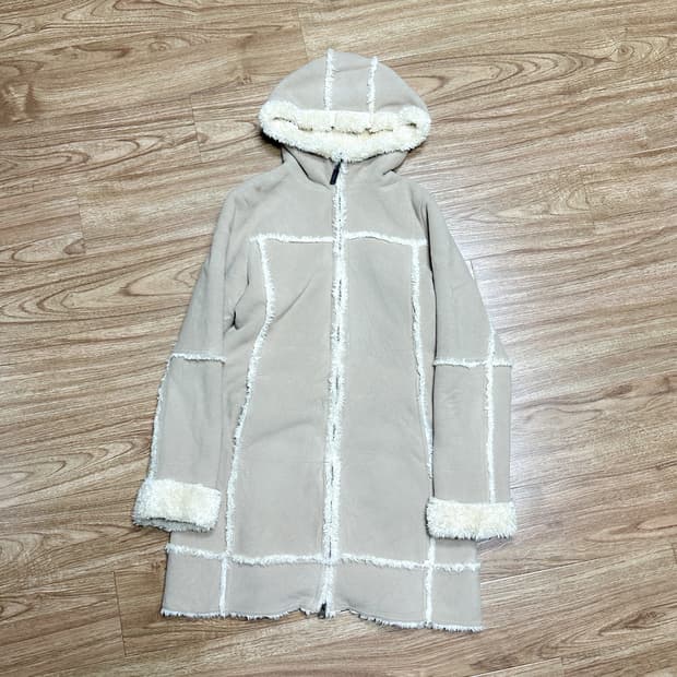 빈티지 후드 퍼 무스탕 코트 히메갸루 로걀 라떼 코리락쿠마 모리걸 페어리