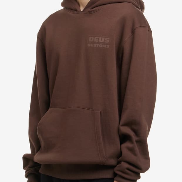 데우스 엑스 마키나 바이크 후드티 브라운