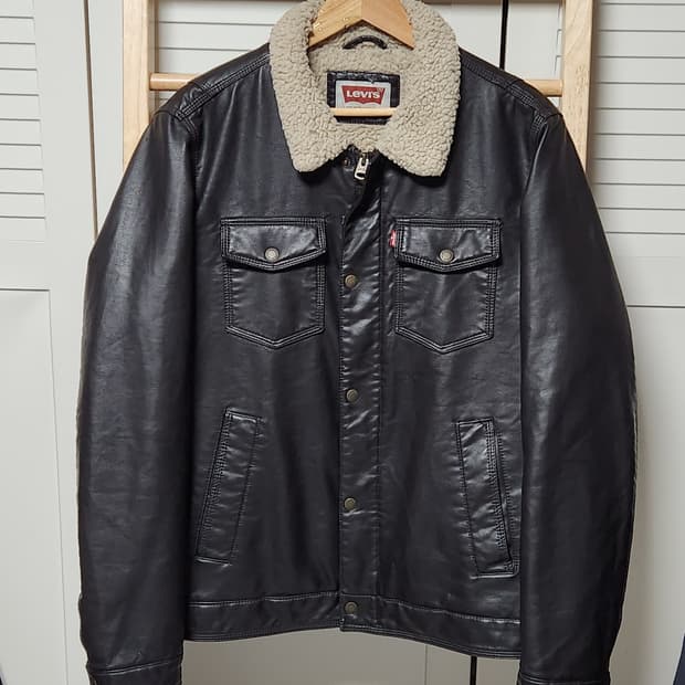리바이스 쉐르파 레더 자켓