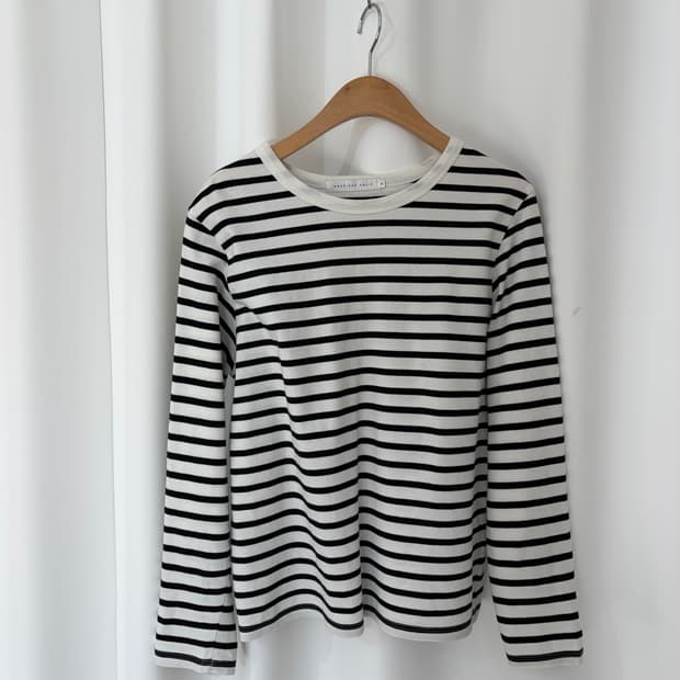 american holic stripe t-shirt