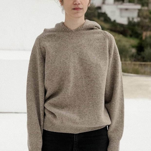 baserange soar hoodie knit