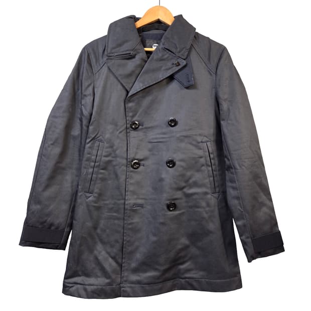 G-Star RAW 블랙 더블 버튼 코트(XS)