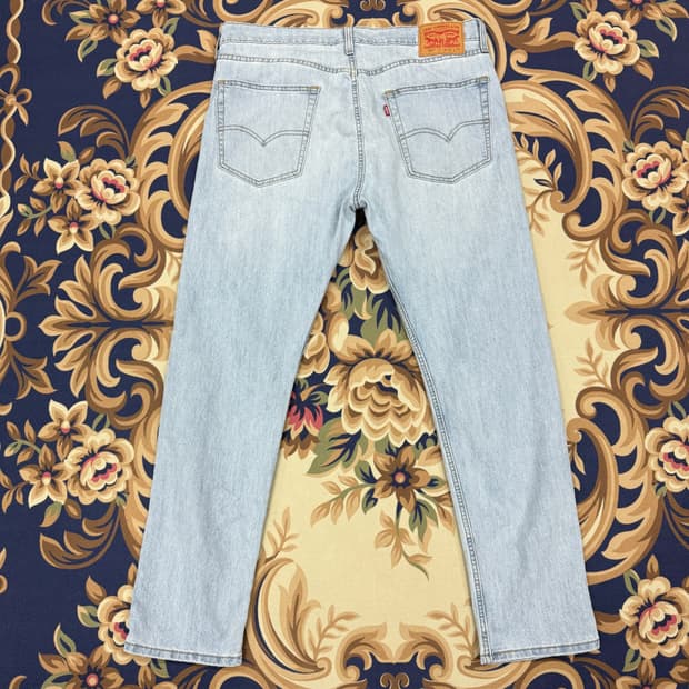 (36)리바이스 Levis 502 연청 데님팬츠