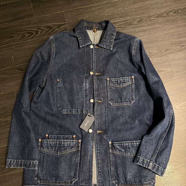 Drake's Selvedge Denim Chore Jacket