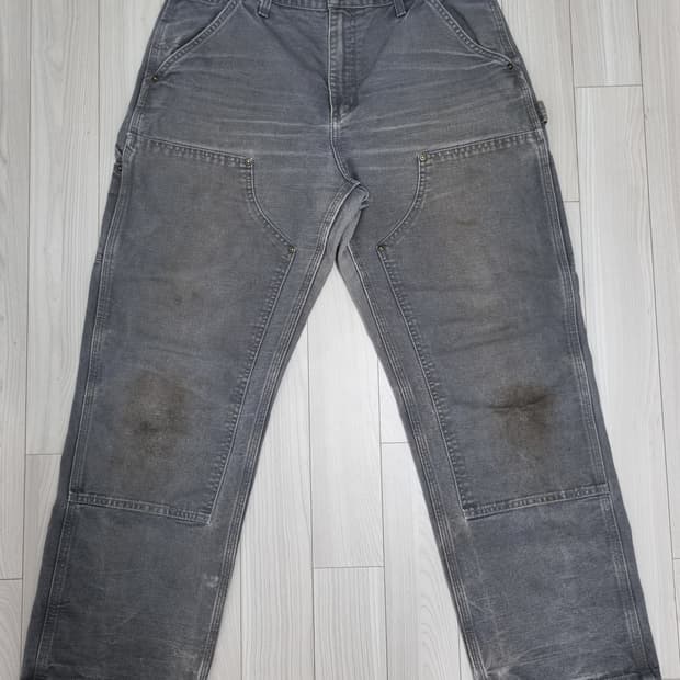 칼하트 더블니 카펜터 팬츠 B136 GVL 33X30