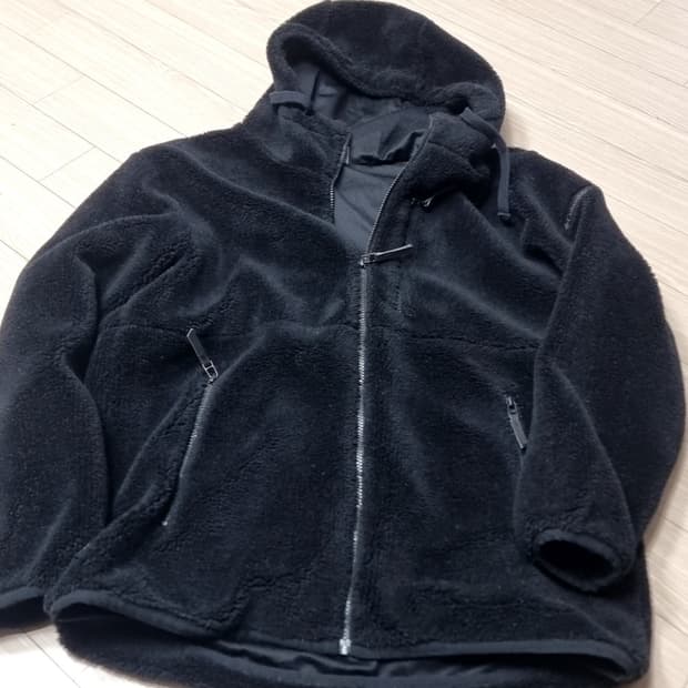 컬럼비아 후리스 후드 집업 블랙(100)