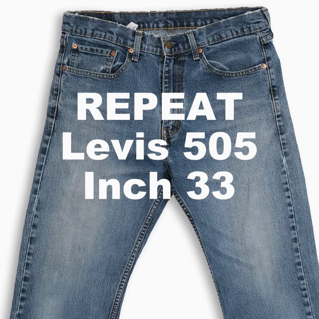 빈티지 리바이스 505 중청 33 인치 LV5053439