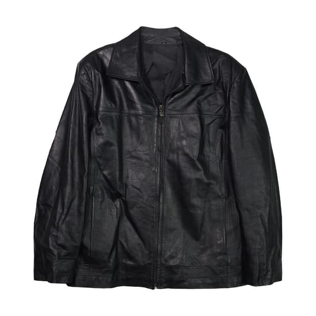 빈티지 양가죽 집업 자켓 L