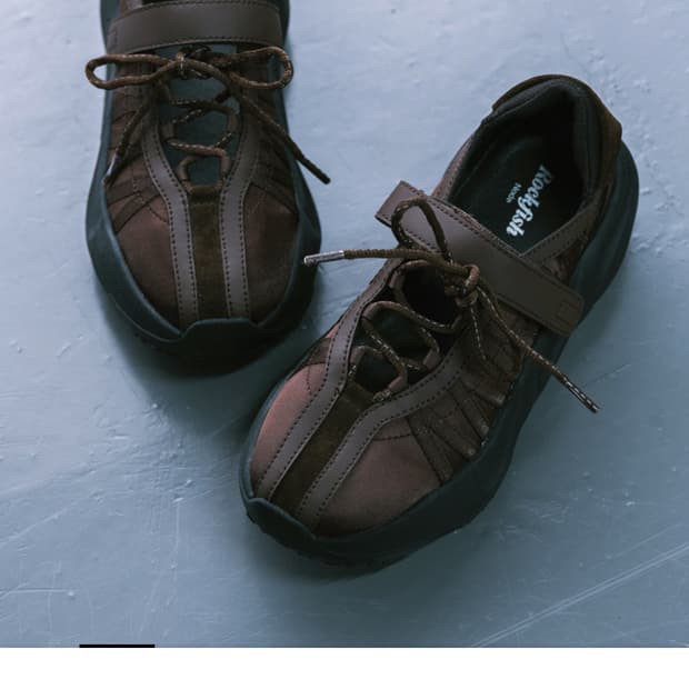 락피쉬 퍼핀 벨크로 스니커즈 초코