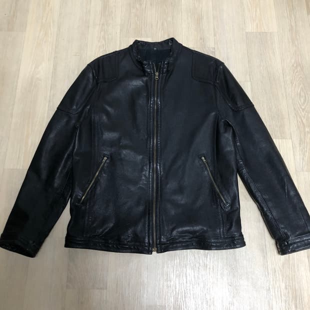 (100) 빈티지 Vintage 이탈리아 램스킨 카페 레이서 레더 자켓 