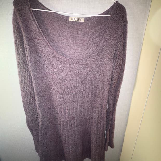 코이세이오 소프트 벨 니트 퍼플그레이