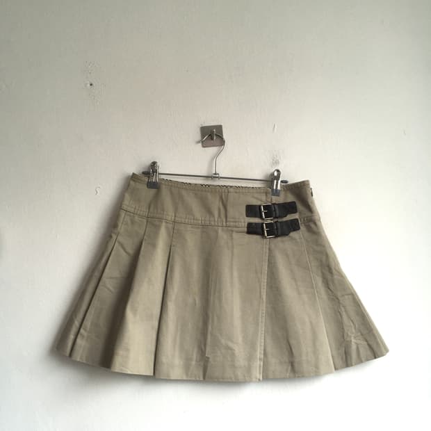 Burberry bluelabel beige pleats skirt