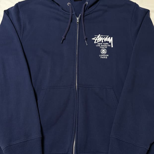스투시 월드투어 후드집업 XL
