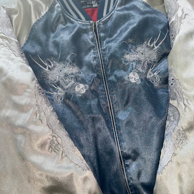 Japanese vintage 정글스톰 스카쟌 스카잔 자켓 갸루 대대장 