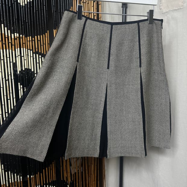 tocca low waist wool skirt