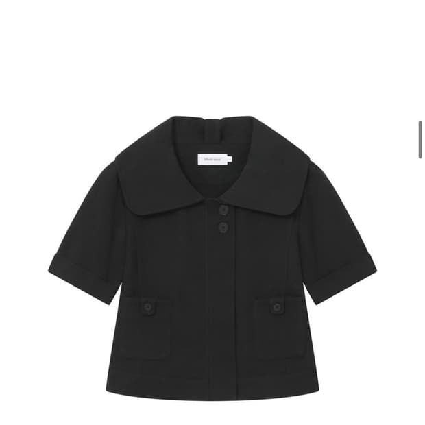 미세키서울 Rolled button short sleeve jacket
