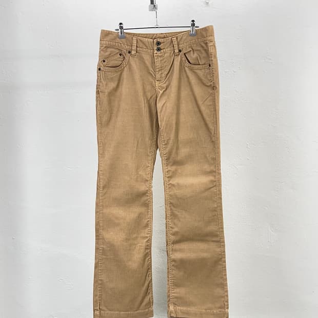 폴로 진스 브라운 코듀로이 부츠컷 팬츠