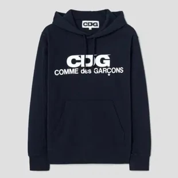 Cdg 네이비 후드 xxl