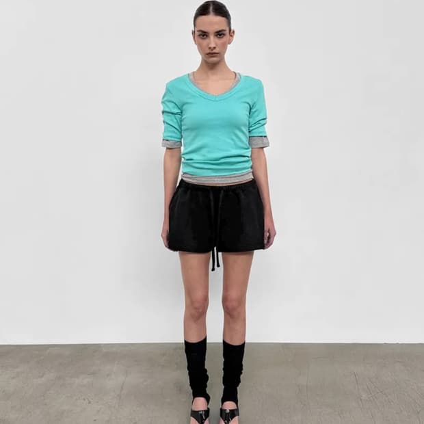 샌드릭 LINE.01 sweat short pants