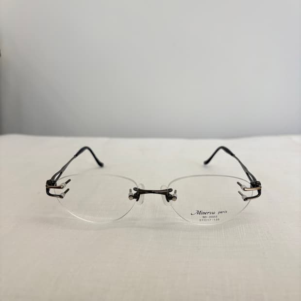 MINERVA Paris 오벌 무테 빈티지안경
