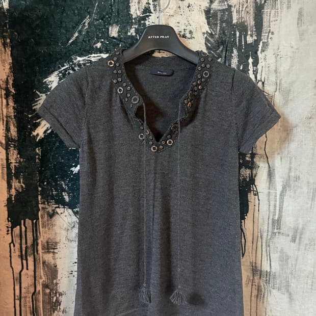 BRODIAEA Ethnic v-neck knit 