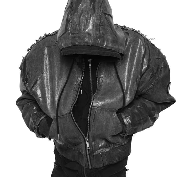 RACER WORLDWIDE BLACK WAXED BOMBER