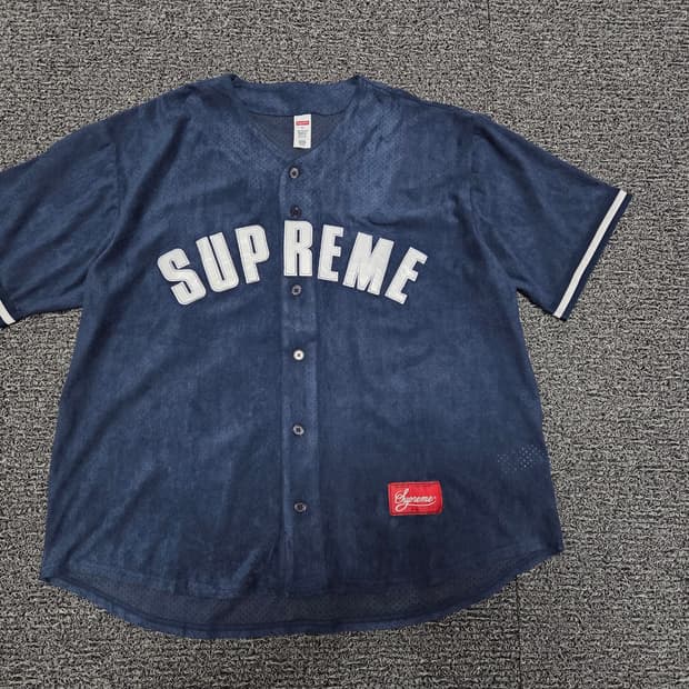 슈프림 울트라스웨이드 메쉬 베이스볼 저지/XL