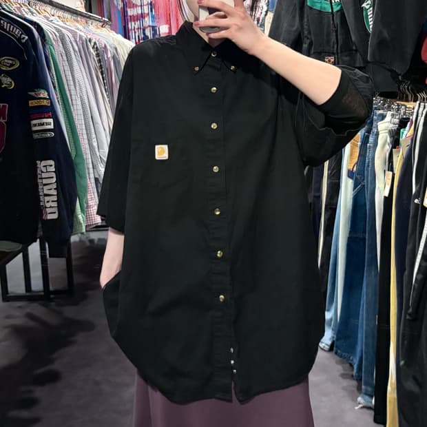 [IM] Carhartt 칼하트 반팔 셔츠 블랙