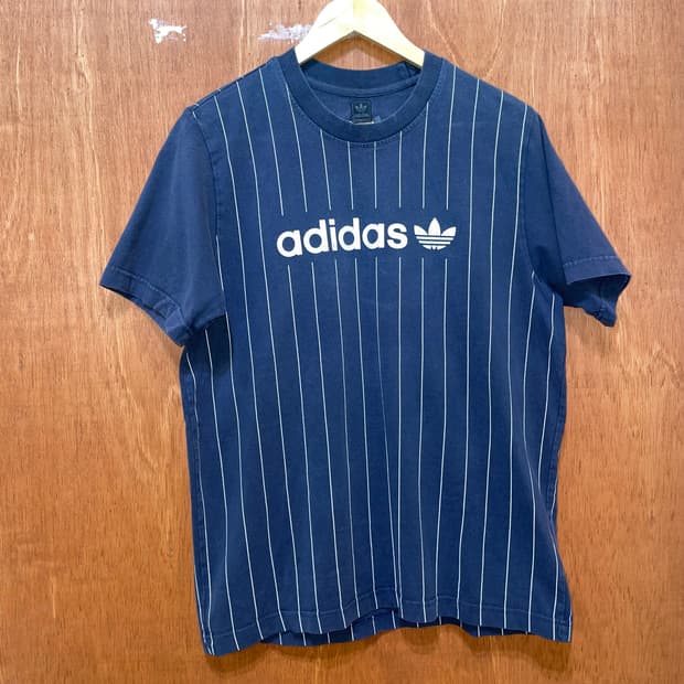 (M) 00's Adidas 아디다스 스트라이프 반팔