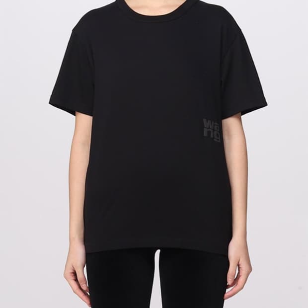 알렉산더왕 25S/S 코튼 저지 퍼프 로고 티셔츠