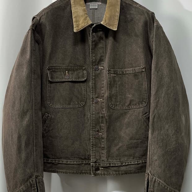 90's usa 폴로랄프로렌 칸예웨스트 스톤그레이 덩가리 데님 트러커자켓