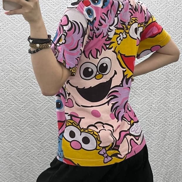 유니버셜 스튜디오 재팬 키치 엘모와 친구들 반팔티 S C10612