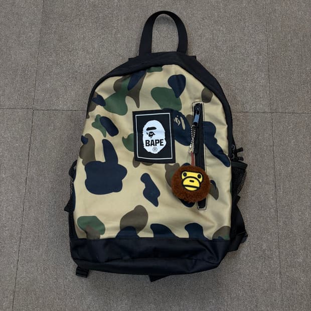 bape 베이프 카모 마일로키링 백팩 