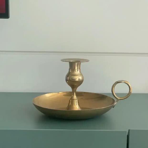 빈티지 브라스 촛대 
