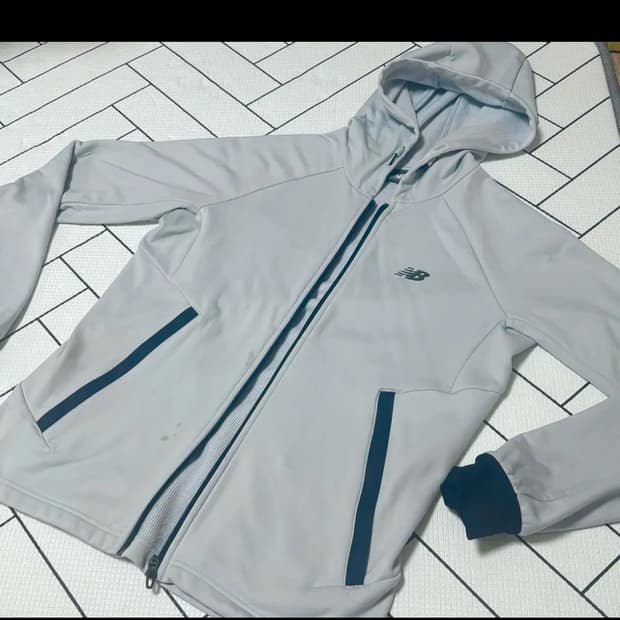 정품 뉴발란스 기모 트레이닝 후드 집업 자켓 90S