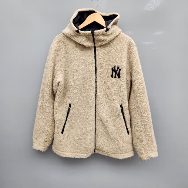 MLB 엠엘비 뉴욕양키즈 쉐르파 후리스 뽀글이 후드자켓