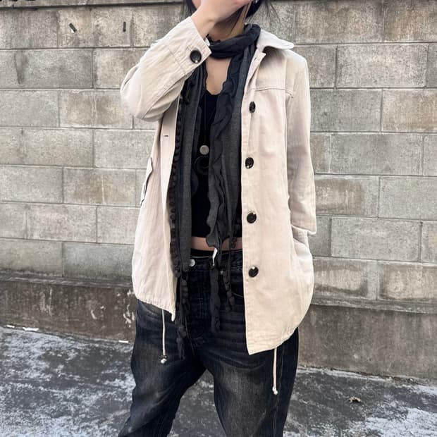 maca button up trench coat