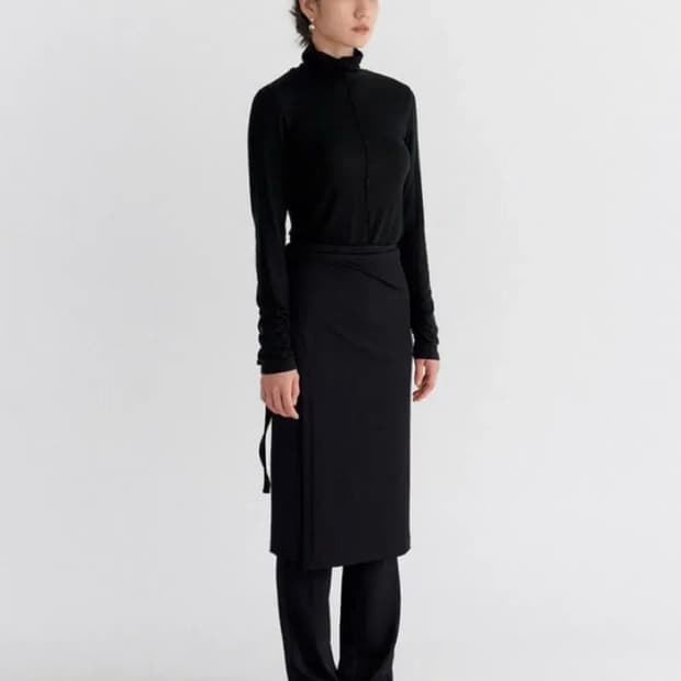 ORE Lulu Wrap Pants 오어 랩 팬츠 블랙
