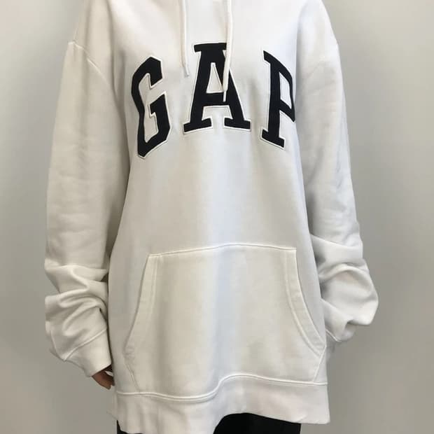 GAP Arch Logo Hoodie Ivory