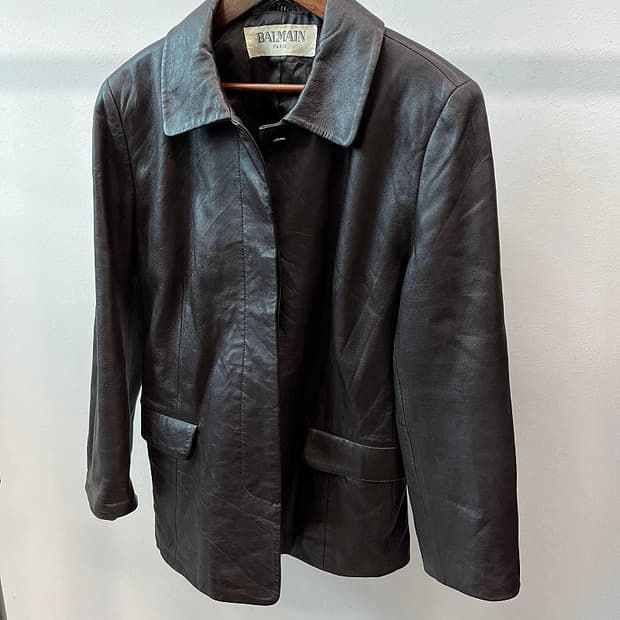 여) 발망 클래식 가죽자켓 