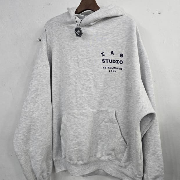 (새상품) 아이앱스튜디오 후드 라이트그레이xl