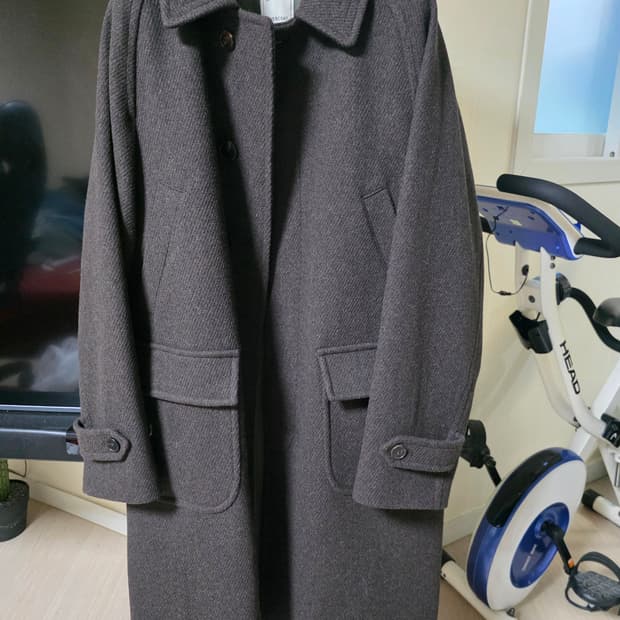 어나더오피스 보이저 발마칸 코트 헤더브라운 1사이즈